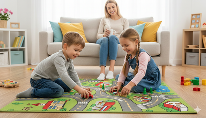 Çocuk Odası Oyun Halısı – Kaymaz Tabanlı, Yumuşak ve Güvenli