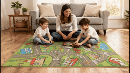 Çocuk Odası Oyun Halısı – Kaymaz Tabanlı, Yumuşak ve Güvenli